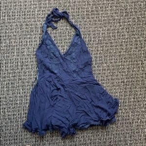 Tie Neck Romper
